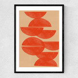 Crimson Symmetry Narrow Black Frame
