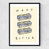More Butter Narrow Black Frame