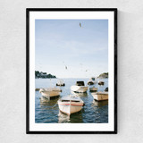 Boats of Hvar Narrow Black Frame