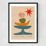 Apple, Apple, Banana Narrow Black Frame