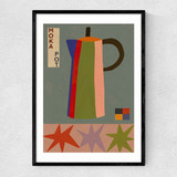Moka Pot Narrow Black Frame