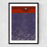 Sparkle Sea Narrow Black Frame