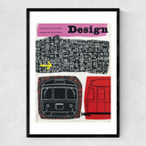 Train Carriage, 1959, Design Magazine Narrow Black Frame