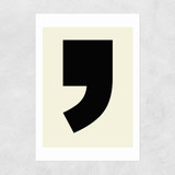 Big Comma Unframed Print