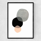 Circles Narrow Black Frame