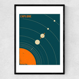 Solar System (blue) by Jazzberry Blue