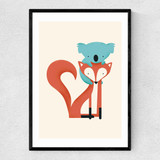 Fox & Koala Narrow Black Frame