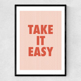 Take It Easy Narrow Black Frame