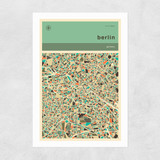 Berlin Streetguide II by Jazzberry Blue Unframed Print