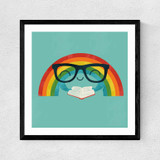 Brainbow  Medium Black Frame