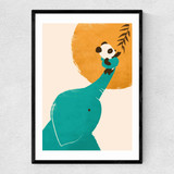 Panda's Little Helper Narrow Black Frame