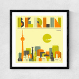 Berlin by Jazzberry Blue  Medium Black Frame