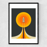 Upward Narrow Black Frame