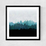 Woods Pastel  Medium Black Frame