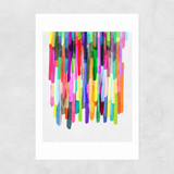 Colourful Stripes 4 Unframed Print