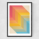Back and Forth Narrow Black Frame