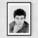 Ian Narrow Black Frame
