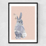 Rabbit Narrow Black Frame