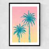 Palms Narrow Black Frame