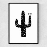Cactus by Native State Narrow Black Frame