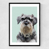 Schnauzer Narrow Black Frame
