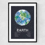 Earth by Tracie Andrews Narrow Black Frame