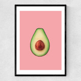 Avocado Narrow Black Frame