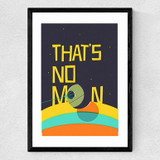 That's No Moon Medium Black Frame