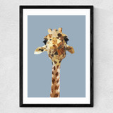 Giraffe Medium Black Frame