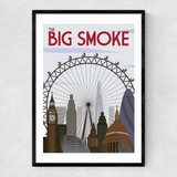 The Big Smoke Narrow Black Frame