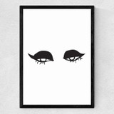 Sexy Eyes Medium Black Frame