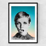 Twiggy Narrow Black Frame