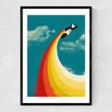 Panda Express Narrow Black Frame