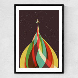 Space Boy Narrow Black Frame