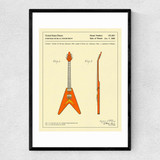 Guitar 1 Narrow Black Frame