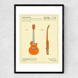 Guitar 2 Narrow Black Frame