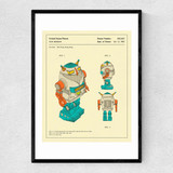 Robot 3 Narrow Black Frame
