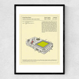 Video Game System Narrow Black Frame