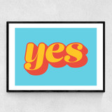 Yes Narrow Black Frame