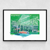 Borough Market by Rocket 68 Narrow Black Frame