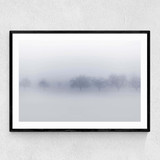 Winter Trees Narrow Black Frame