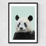 Panda by Studio Cockatoo Narrow Black Frame