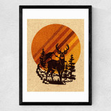 Yellowstone by Golden Daze Medium Black Frame