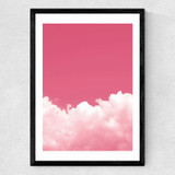 Pink Sky by Rafael Farias Medium Black Frame