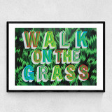 Walk on the Grass Narrow Black Frame
