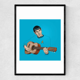 Music from Outer Space Narrow Black Frame