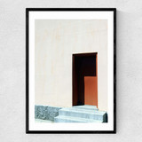 Door II Narrow Black Frame