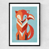 Fox by Jay Fleck Narrow Black Frame