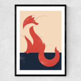 The Fox Narrow Black Frame