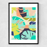 Monstera Deliciousa Narrow Black Frame